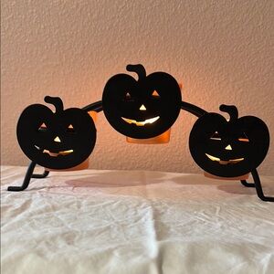Halloween Pumpkin Candle Holder
